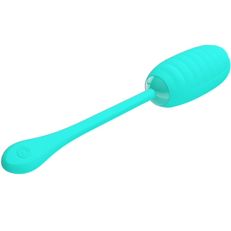 PRETTY LOVE - KIRK RECHARGEABLE VIBRATING EGG AQUA GREEN