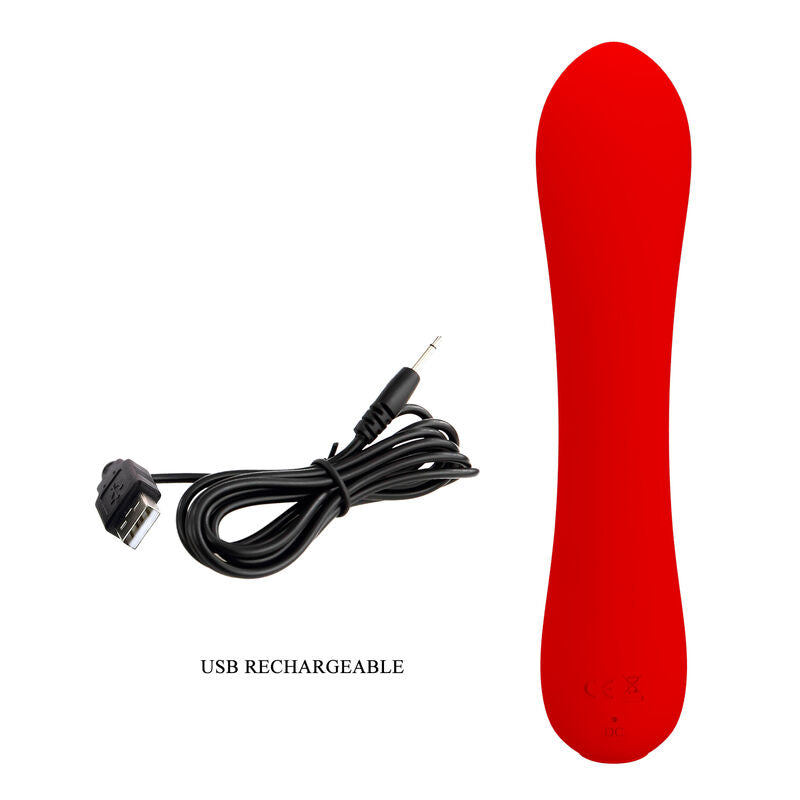 PRETTY LOVE - PRESCOTT RECHARGEABLE VIBRATOR RED