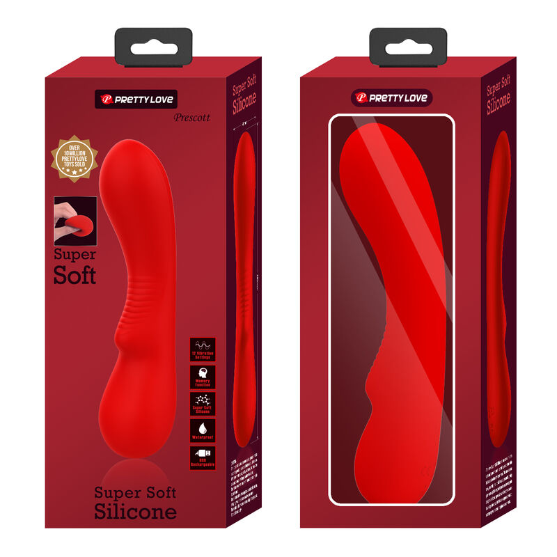 PRETTY LOVE - PRESCOTT WIEDERAUFLADBARER VIBRATOR ROT