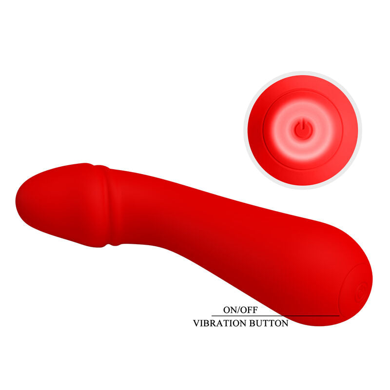 PRETTY LOVE - CETUS RECHARGEABLE VIBRATOR RED