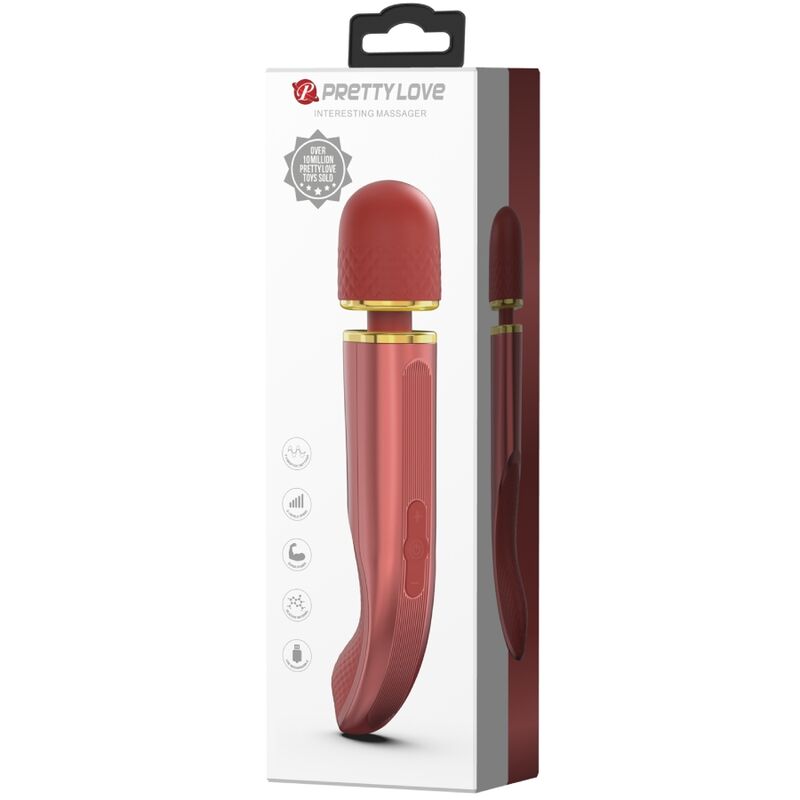 PRETTY LOVE - MASSAGER 7 VIBRATIONSMODI ROSA