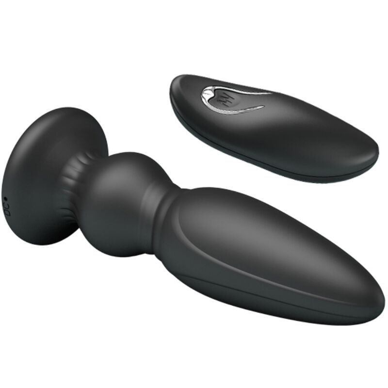 MR PLAY - POWERFUL VIBRATOR REMOTE CONTROL ANAL PLUG BLACK