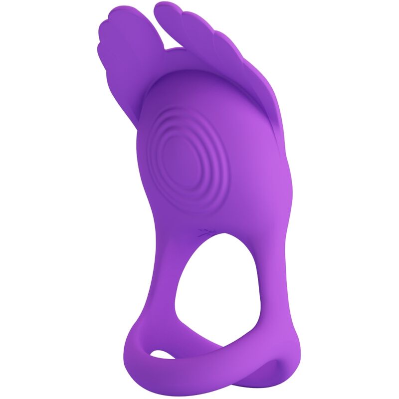 PRETTY LOVE - SILAS ANELLO PER PENE VIBRANTE 7 VIBRAZIONI SILICONE VIOLA