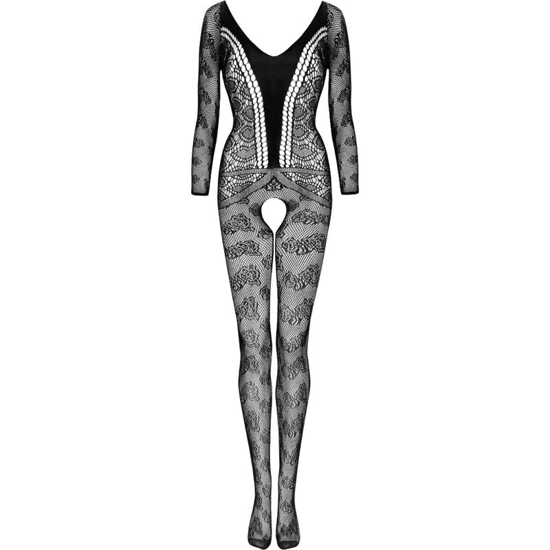 LIVCO CORSETTI FASHION - CORDILL LC 17358 BODYSTOCKING MIT SCHRITTFREIEN SCHWARZ EINE GRÖSSE