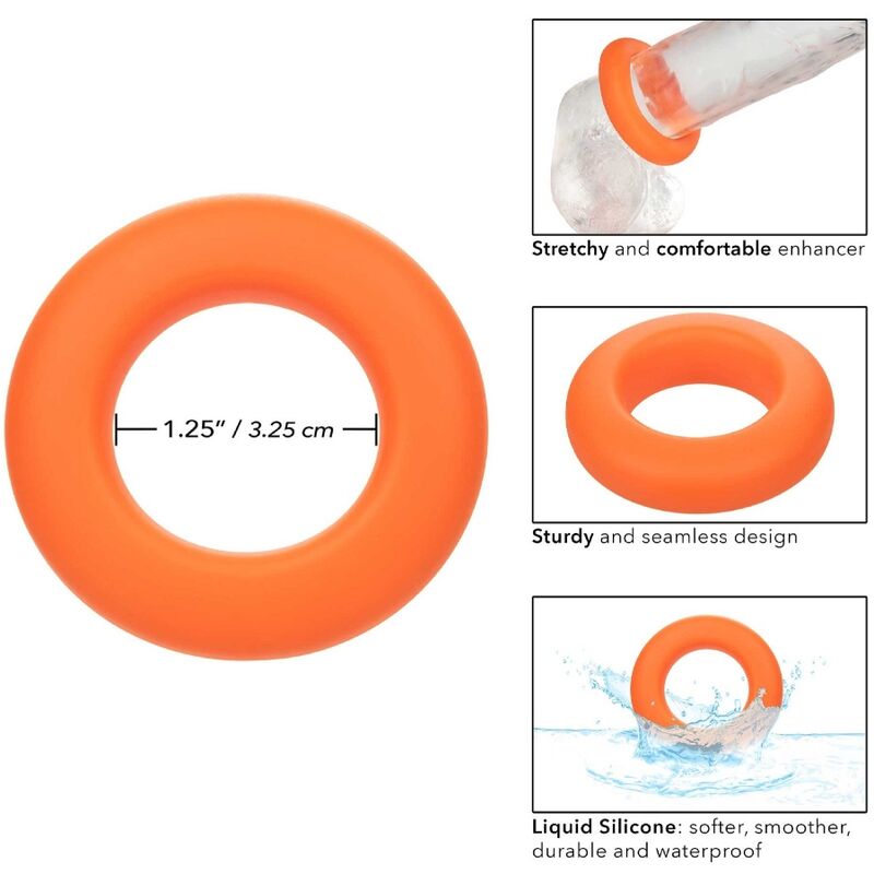 CALEXOTICS - ALPHA PROLONG LARGE RING ORANGE