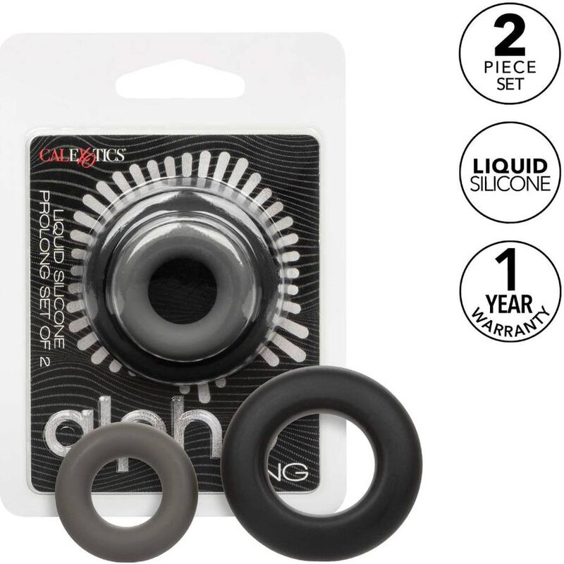 CALEXOTICS - ALPHA PROLONG 2ER SET RING GRAU