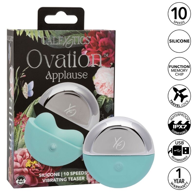 CALEXOTICS - STIMOLATORE DI APPLAUSI OVATION VERDE ACQUA