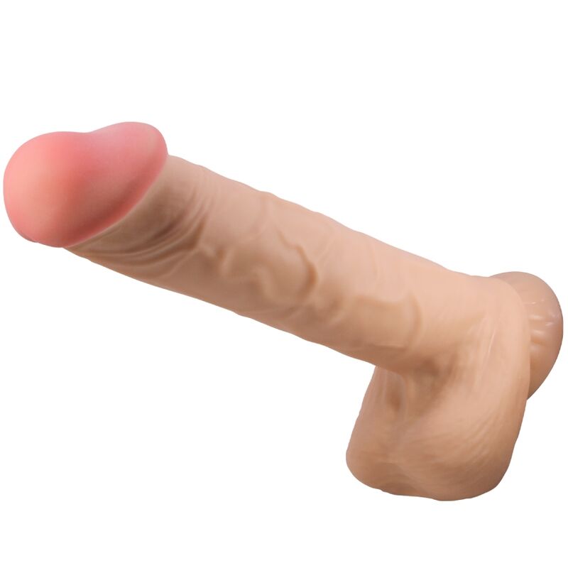 PRETTY LOVE - SLIDING SKIN SERIES REALISTISCHER DILDO MIT GLEITENDEM HAUT-SAUGNAPFER, FLEISCH 26 CM