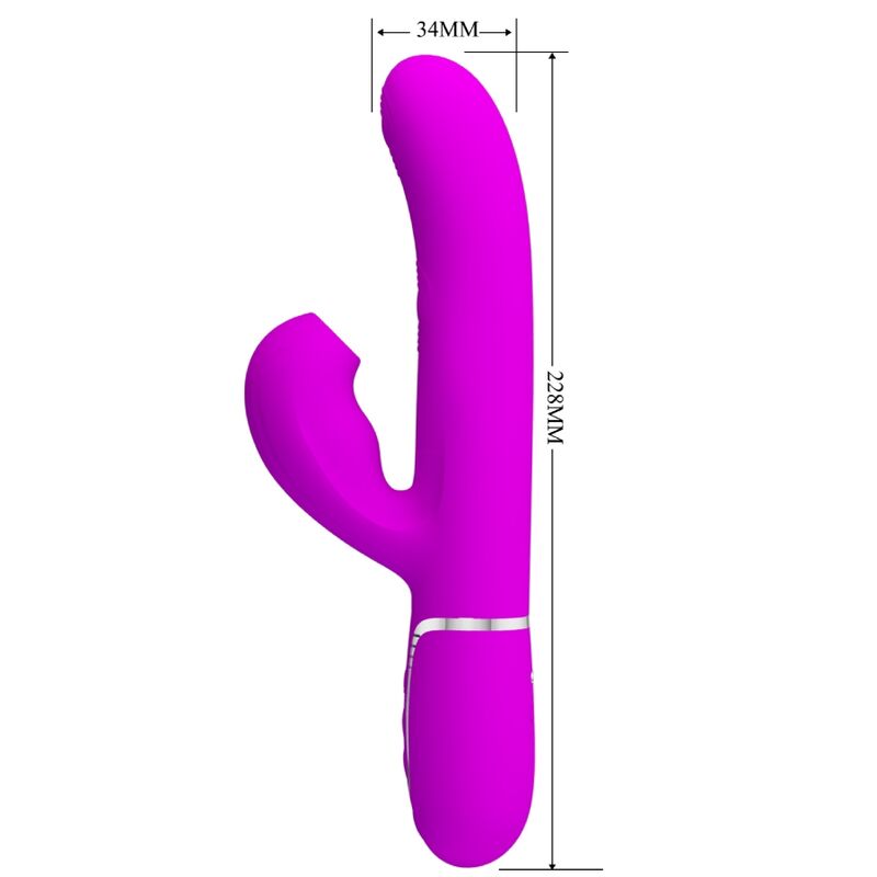 PRETTY LOVE - PERLITA MULTIFUNCTION 3 IN 1 G-SPOT VIBRATOR VIOLET