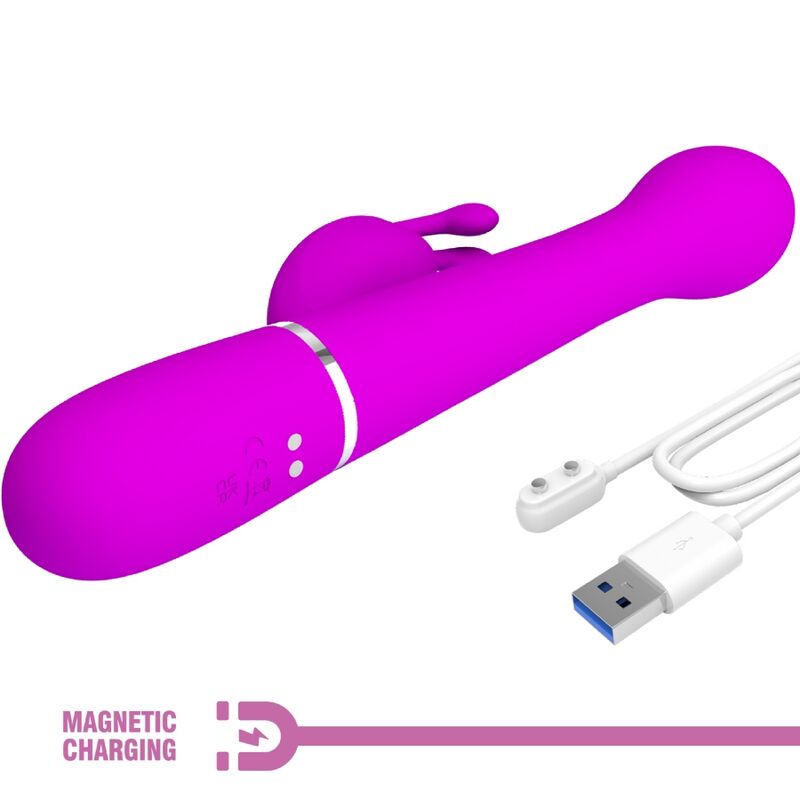 PRETTY LOVE - DEJON VIBRATORE CONIGLIO 3 IN 1 MULTIFUNZIONE VIOLA