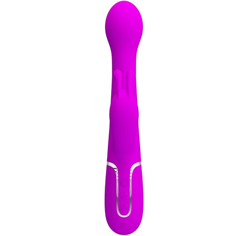 PRETTY LOVE - DEJON RABBIT VIBRATOR 3 IN 1 MULTIFUNCTION VIOLET