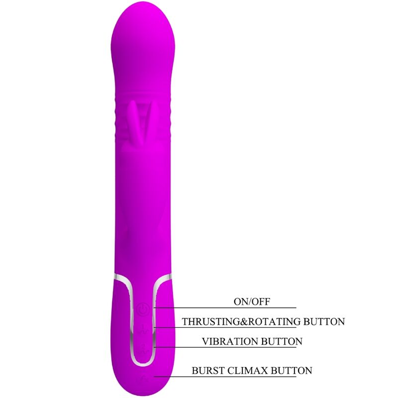 PRETTY LOVE - COALE RABBIT VIBRATOR PEARLS VIOLET