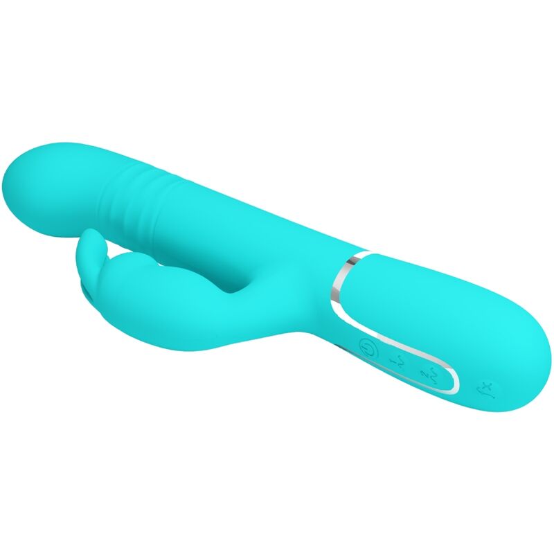 PRETTY LOVE - COALE RABBIT VIBRATOR PEARLS AQUA GREEN