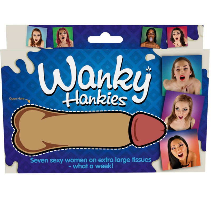 SPENCER &amp; FLEETWOOD - WANKY HANKIES 7 EXTRA GROSSE TASCHENTÜCHER FÜR DAMEN