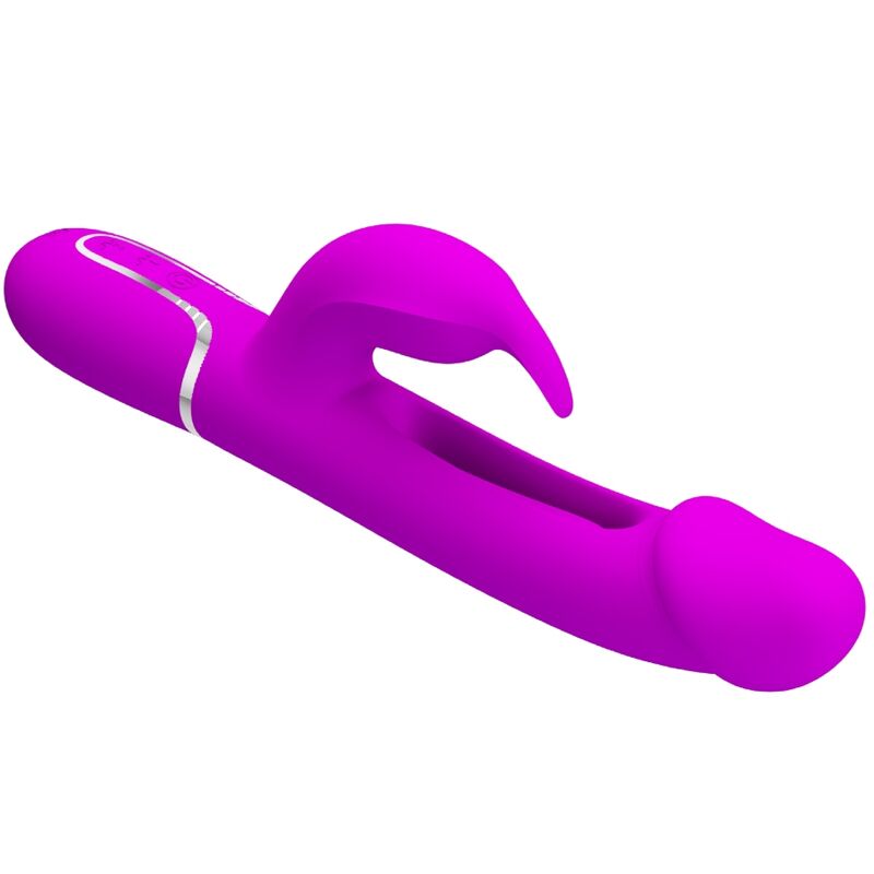 PRETTY LOVE - KAMPAS RABBIT 3 IN 1 MULTIFUNKTIONSVIBRATOR MIT ZUNGE PINK