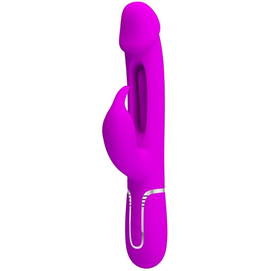 PRETTY LOVE - KAMPAS RABBIT 3 IN 1 MULTIFUNKTIONSVIBRATOR MIT ZUNGE PINK