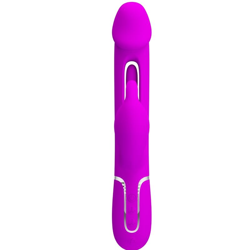 PRETTY LOVE - KAMPAS RABBIT 3 IN 1 MULTIFUNKTIONSVIBRATOR MIT ZUNGE PINK