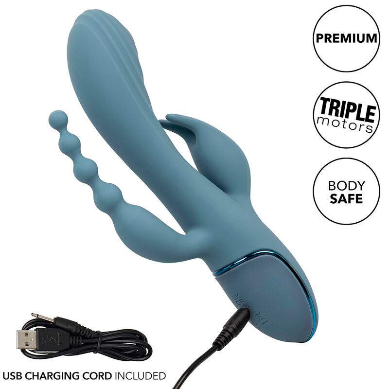 CALEXOTICS - VIBRATOR TRIPLE ECSTASY GREY