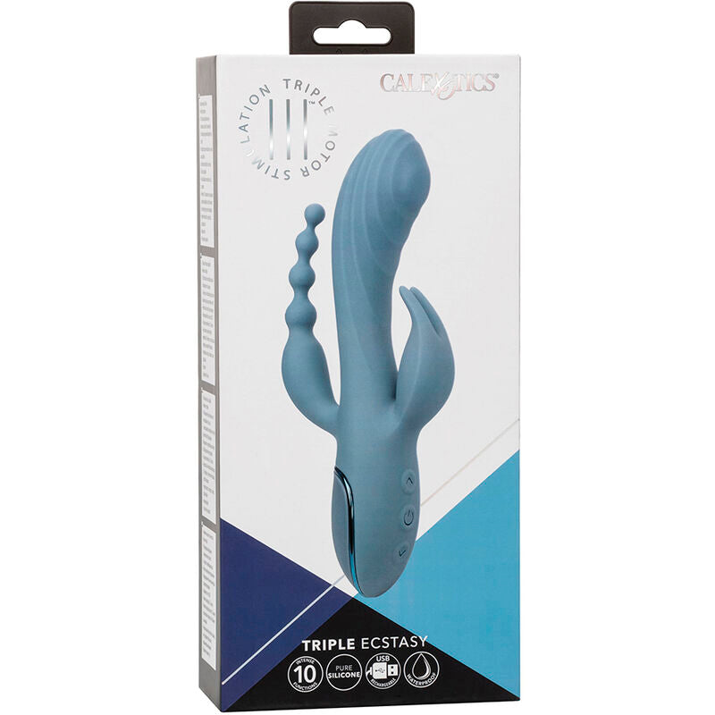 CALEXOTICS - VIBRATOR TRIPLE ECSTASY GREY