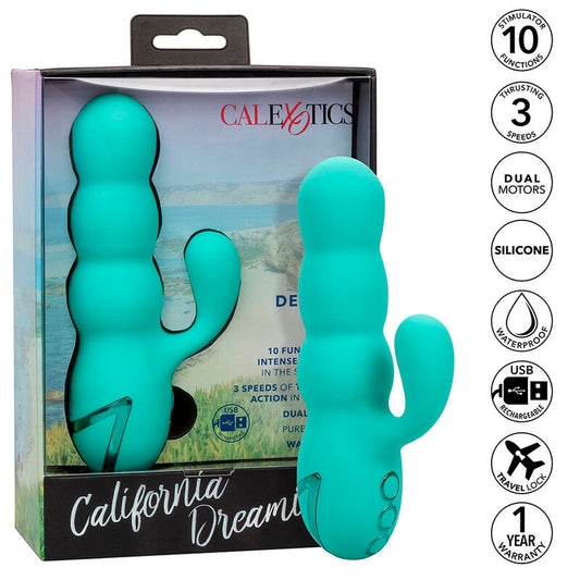 CALEXOTICS – DEL MAR DIVA VIBRATOR RABBIR AQUA GREEN VON CALIFORNIA DREAMING