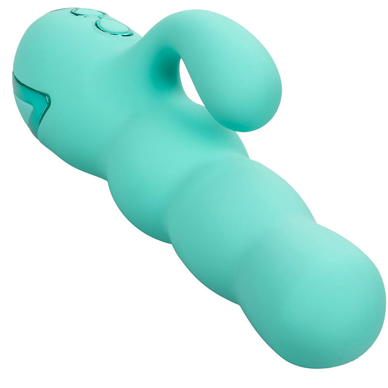 CALEXOTICS - DEL MAR DIVA VIBRATOR RABBIR AQUA GREEN BY CALIFORNIA DREAMING