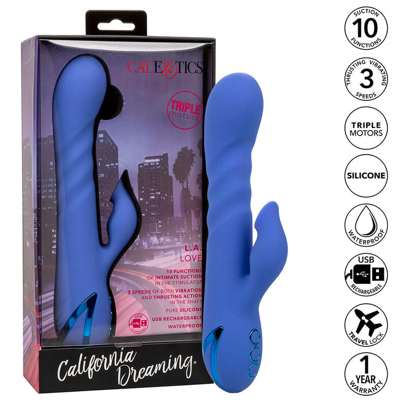 CALEXOTICS - VIBRATORE E SUCCHIATORE LA LOVE BLU DI CALIFORNIA DREAMING