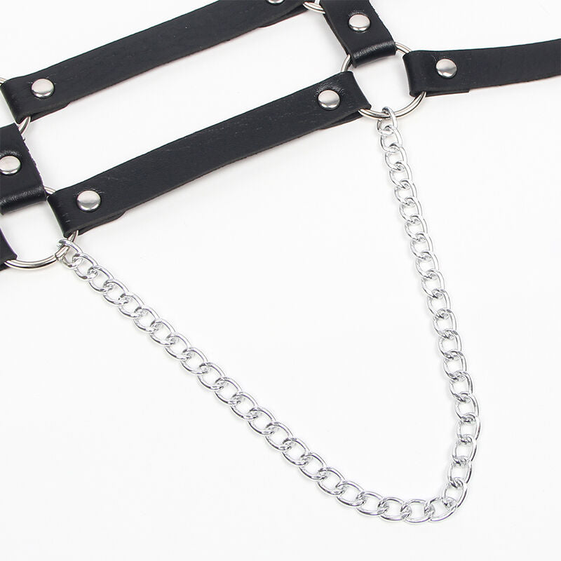 SUBBLIME - HARNESS WITH STRAPS AND CHAINDETAILS ONE SIZE