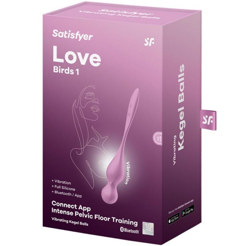 SATISFYER - LOVE BIRDS PALLINE DI KEGEL VIBRANTI ROSA