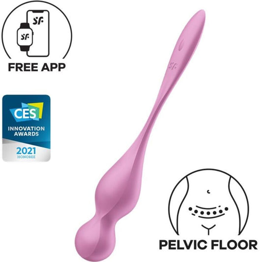 SATISFYER - LOVE BIRDS PALLINE DI KEGEL VIBRANTI ROSA