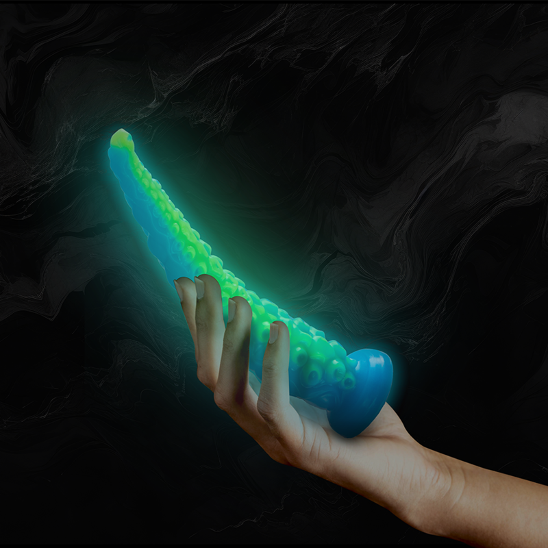 EPIC - SCYLLA FLUORESZIERENDER DÜNNER TENTAKEL-DILDO, KLEINE GRÖSSE