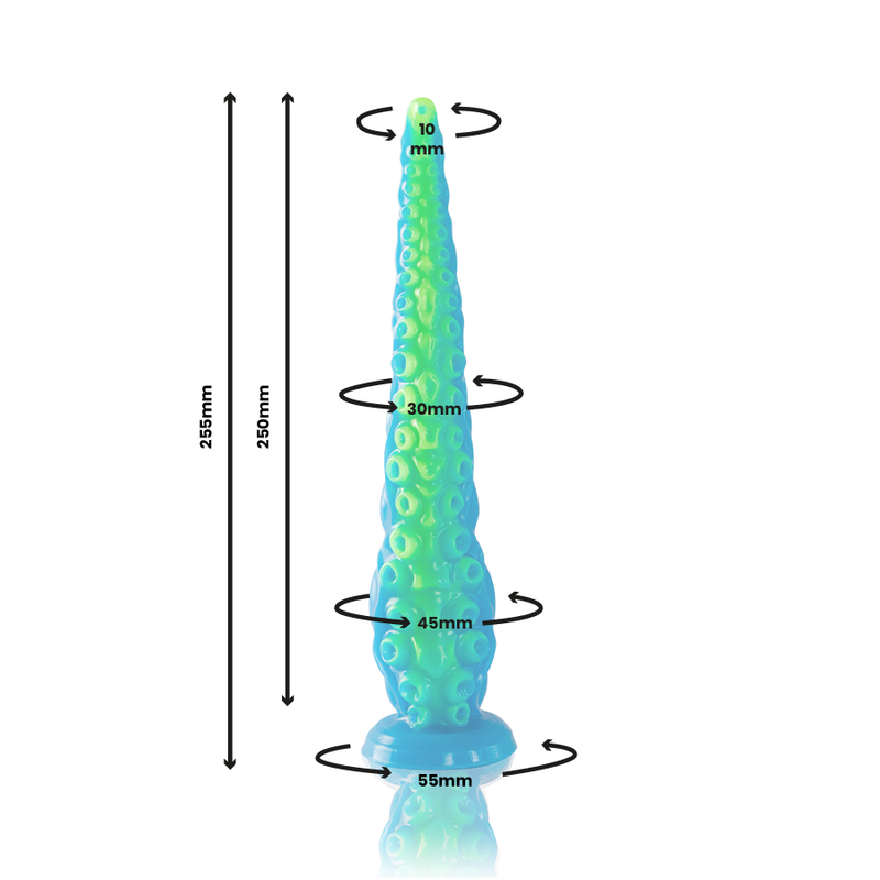 EPIC - SCYLLA DILDO FLUORESCENTE CON TENTACOLI SOTTILI PICCOLI