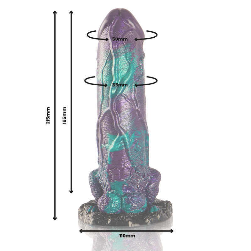 EPIC - BASILISK DILDO DOPPIO PIACERE SQUAMATO GRANDE TAGLIA