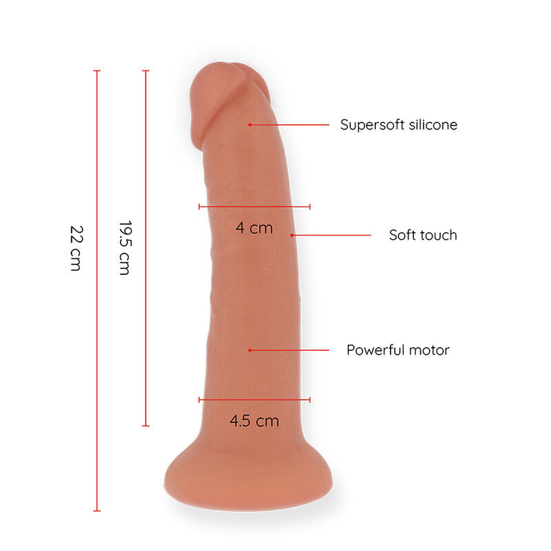 ONINDER - GRANDE DILDO VIBRATORE BOGOTÁ 9 VELOCITÀ NATURALE 22 CM -O- 4,5 CM - APP GRATUITA