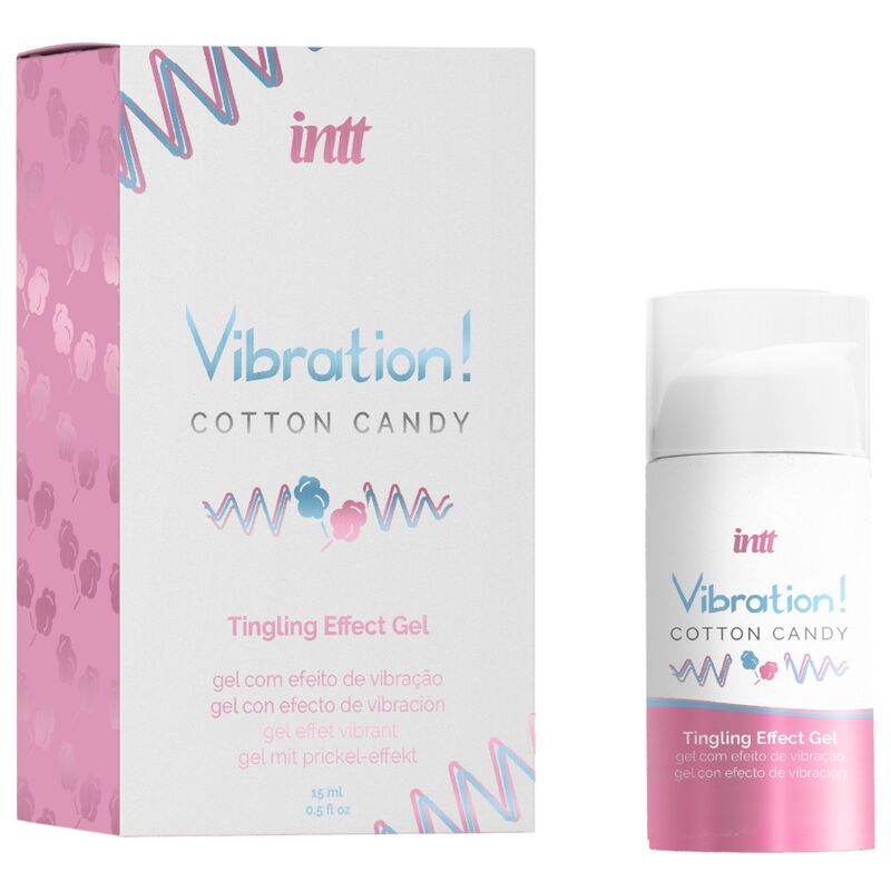 INTT - POWERFUL INTIMATE STIMULANT COTTON CANDY LIQUID VIBRATOR GEL 15 ML