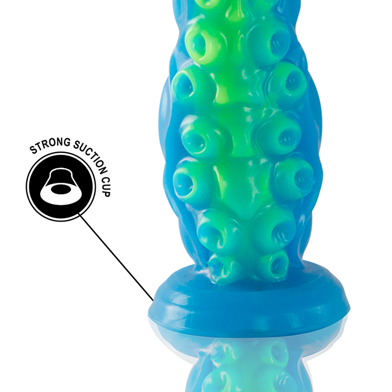 EPIC - SCYLLA FLUORESZIERENDER DÜNNER TENTAKEL-DILDO, GROSSE GRÖSSE