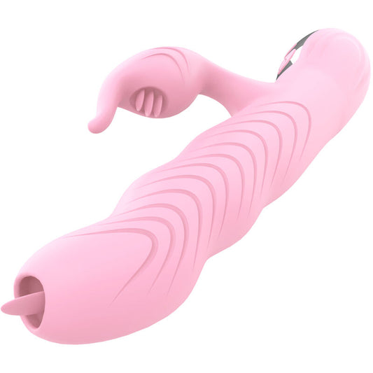 ARMONY - MARCIA VIBRATOR &amp; STOSSDÄMPFER MIT DOPPELZUNGE, WÄRMEEFFEKT, ROSA