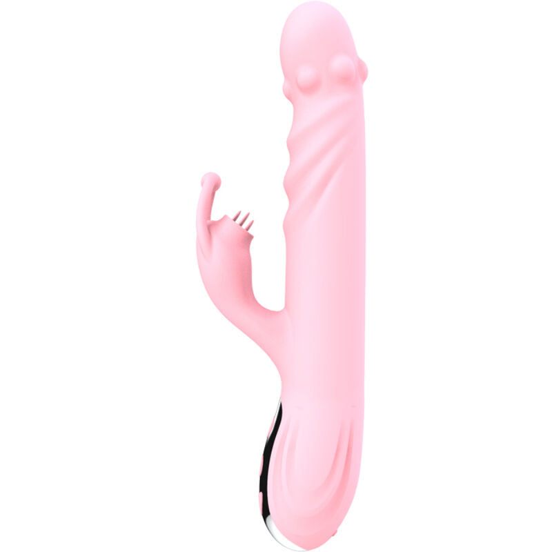 ARMONY - FULLY TONGUE VIBRATOR WITH STIMULATING TONGUE PINK HEAT EFFECT