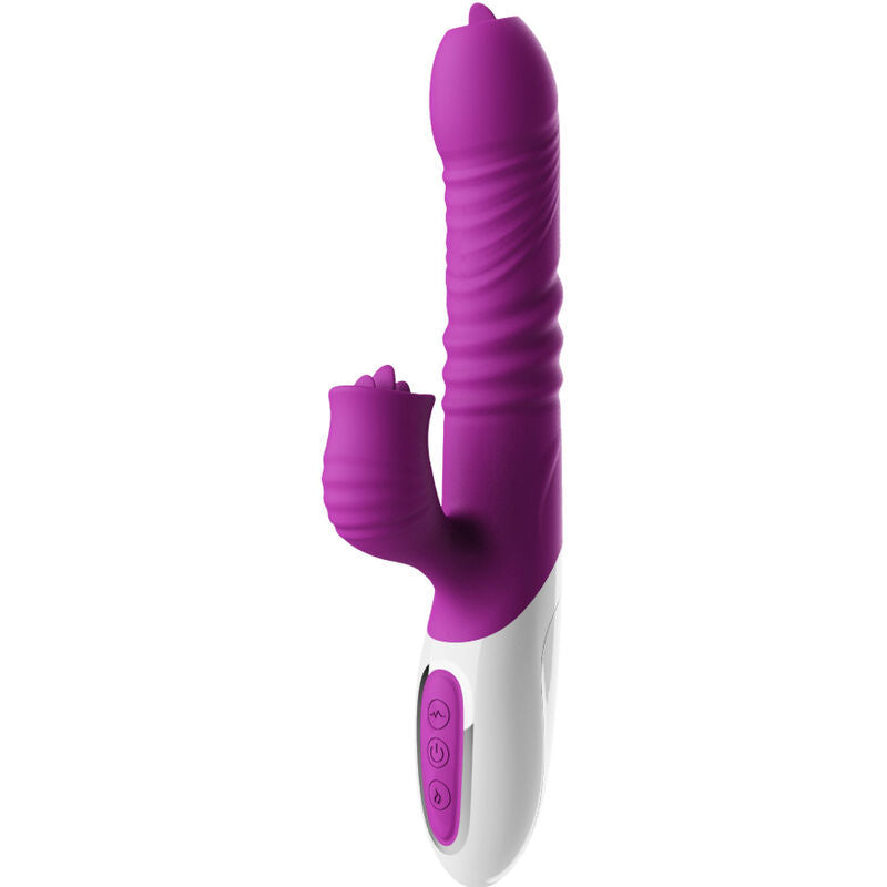 ARMONY - DOUBLE TONGUE VIBRATOR & THRUSTING VIOLET HEAT EFFECT