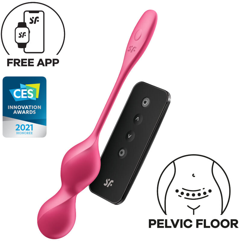 SATISFYER - LOVE BIRDS 2 PALLINE DI KEGEL VIBRANTI + APP GRATUITA