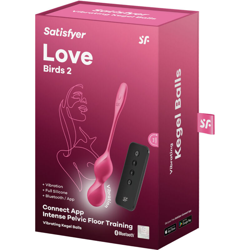 SATISFYER - LOVE BIRDS 2 PALLINE DI KEGEL VIBRANTI + APP GRATUITA