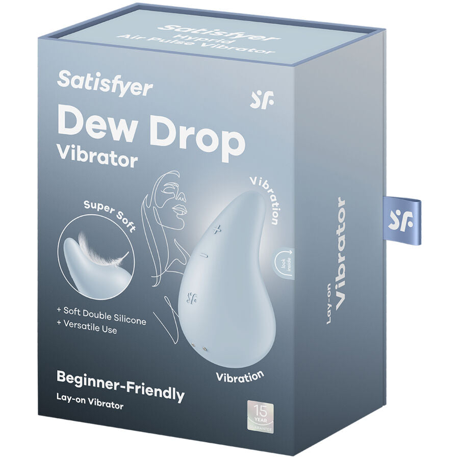 SATISFYER - DEW DROP VIBRATOR LAY-ON WHITE