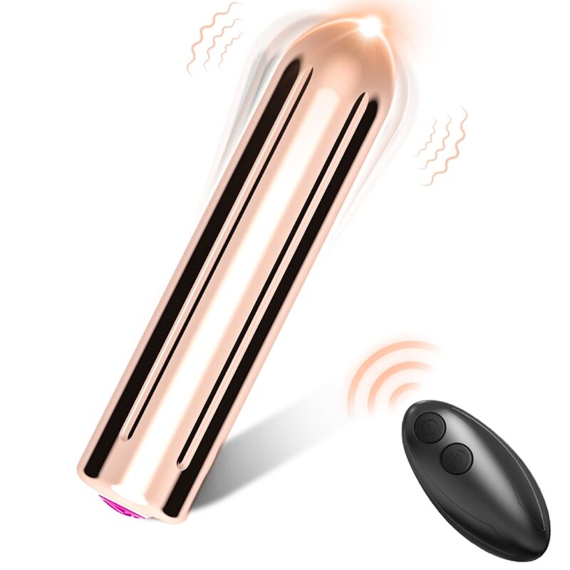 ARMONY - WARHEAD VIBRATOR BULLET REMOTE CONTROL GOLDEN 2 CM X 8.8 CM