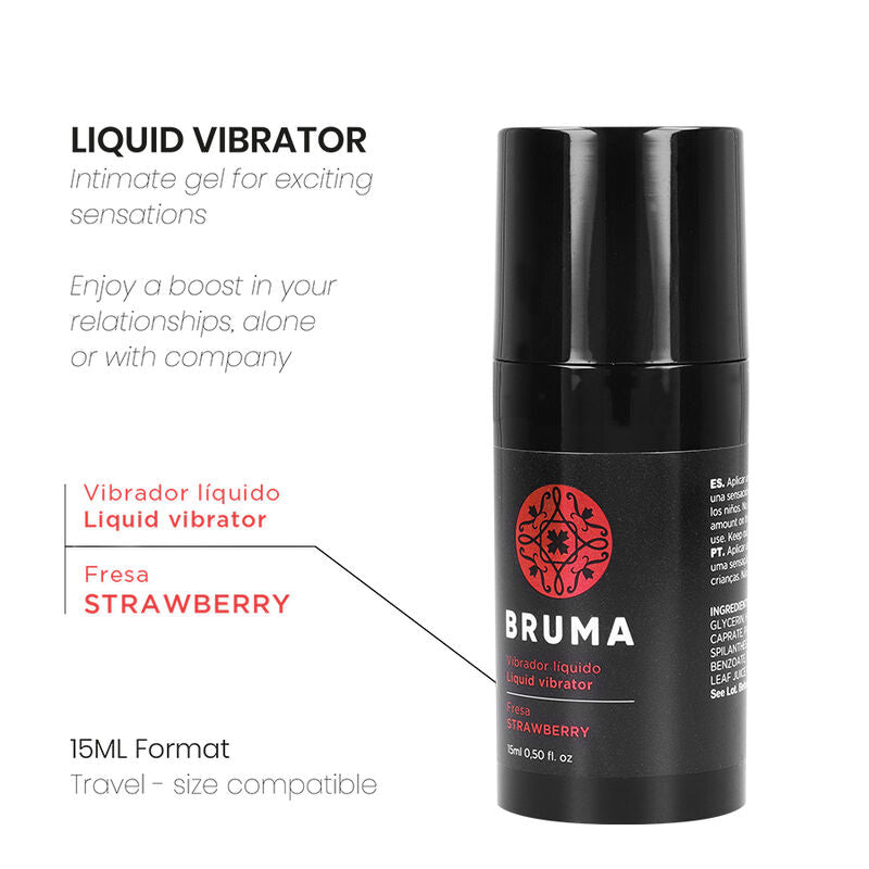 BRUMA - LIQUID VIBRATOR ULTRA SLIDING STRAWBERRY 15 ML