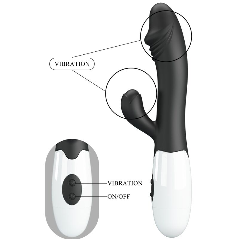 PRETTY LOVE - VIBRATORE G-SPOT SNAPPY NERO