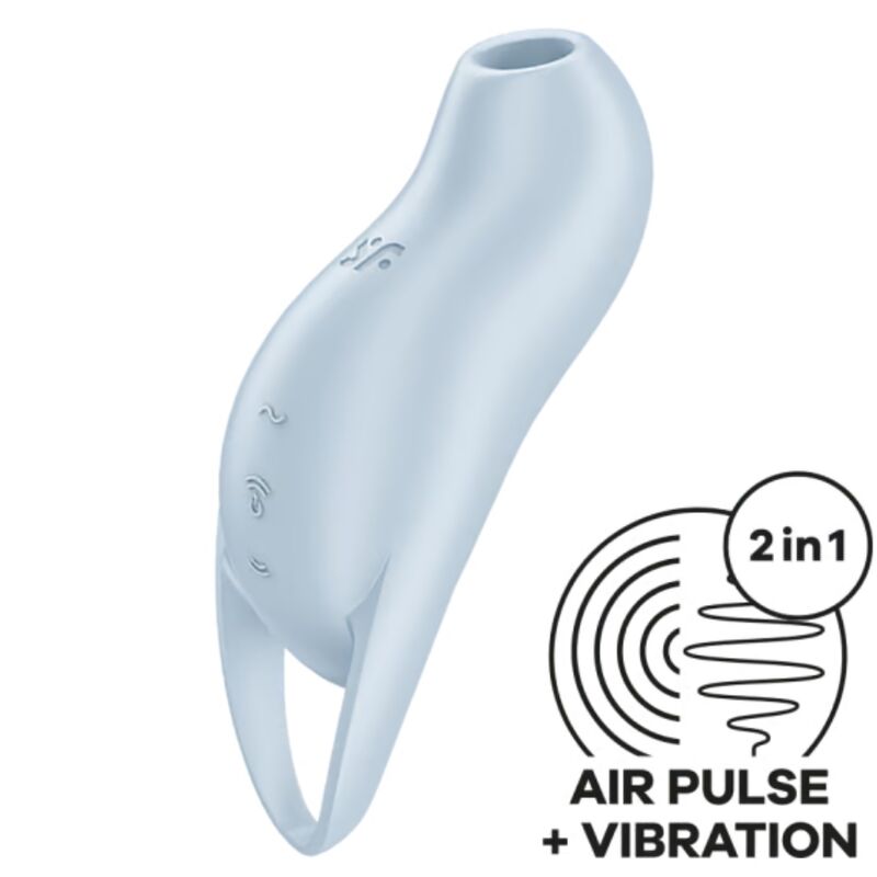 SATISFYER - POCKET PRO 1 STIMOLATORE CLITORIDEO AZZURRO