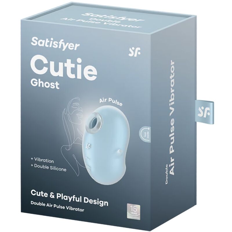 SATISFYER - CUTIE GHOST VIBRATORE LAY-ON AZZURRO CHIARO