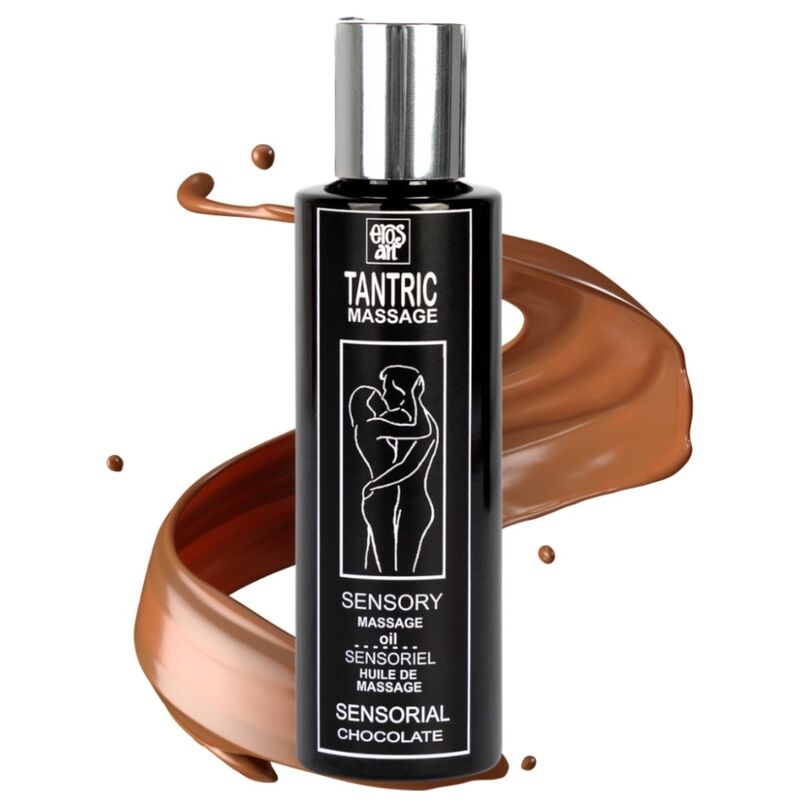 EROS-ART - OLIO PER MASSAGGIO TANTRICO NATURALE E AFRODISIACO AL CIOCCOLATO 100 ML