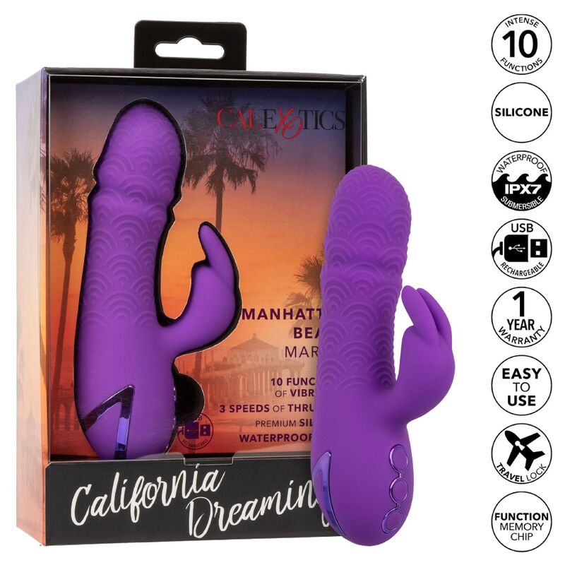 CALEXOTICS - MANHATTAN BEACH MARVEL VIBRATORE CONIGLIO VIOLA DI CALIFORNIA DREAMING