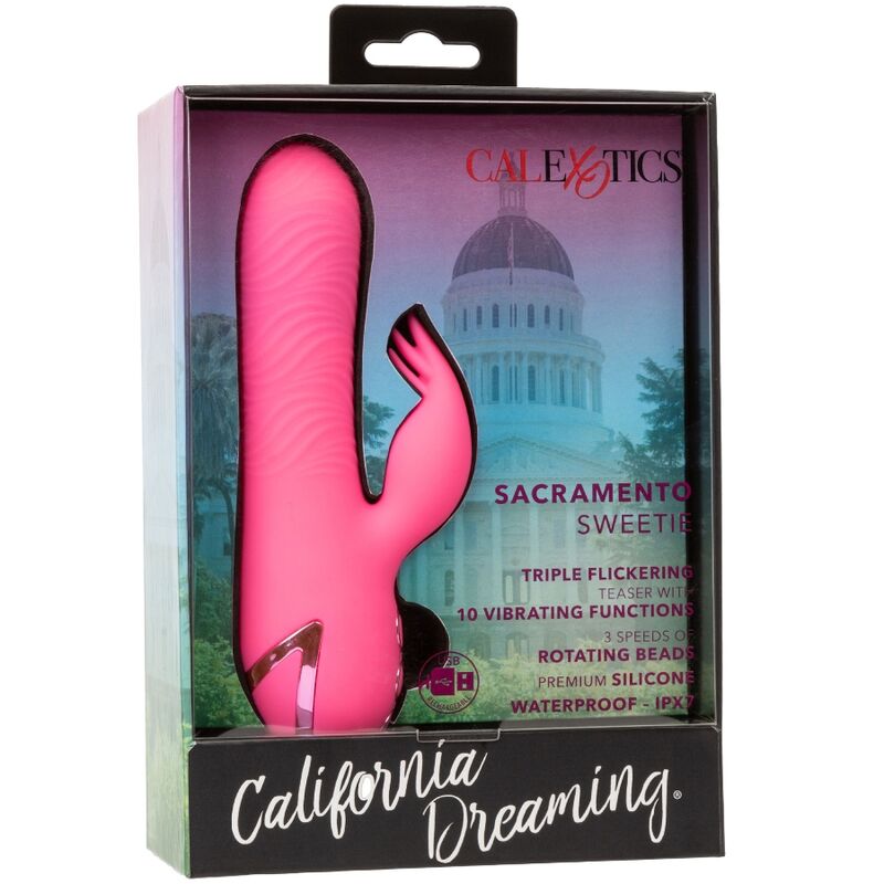 CALEXOTICS - SACRAMENTO SWEETIE VIBRATORE ROSA CONIGLIO BY CALIFORNIA DREAMING