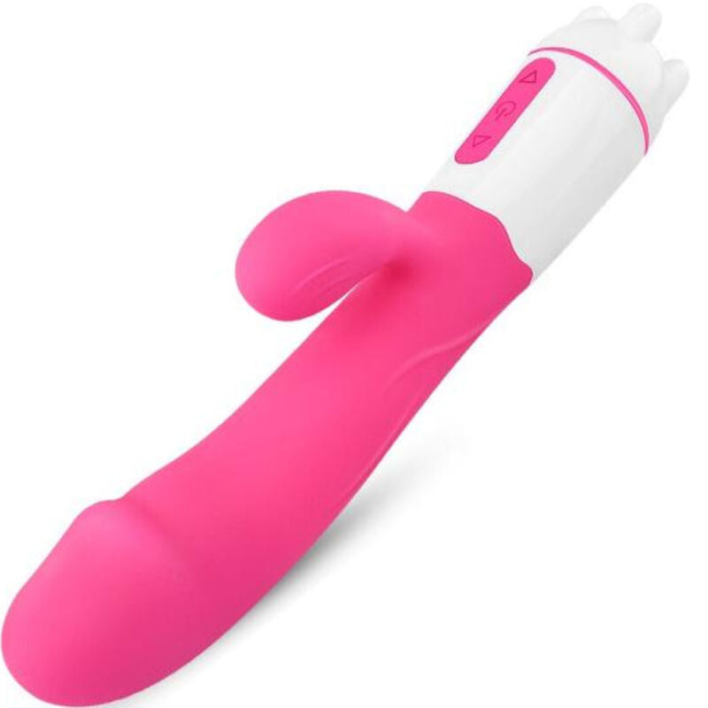 ARMONY - VIBRATORE FELICE E STIMOLATORE FUCSIA RICARICABILE